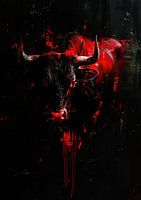 Malerei Stier Abstrakt