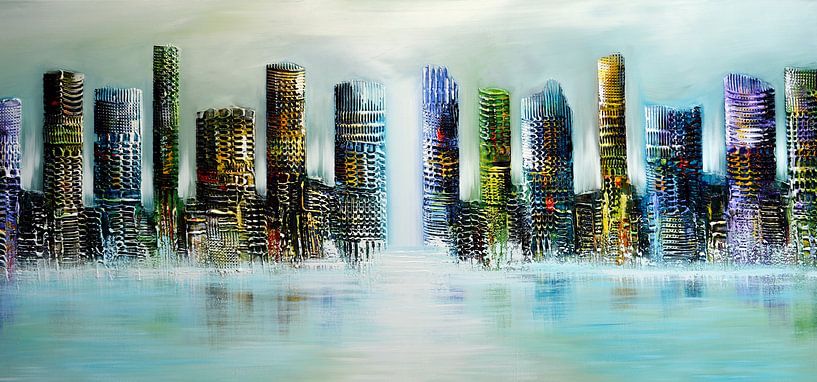 Skyline City by Gena Theheartofart