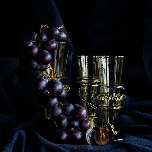 Vases Roemer avec du raisin