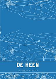 Blaupause | Karte | De Heen (Nordbrabant) von Ortsdrucke