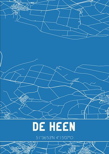 Blaupause | Karte | De Heen (Nordbrabant)