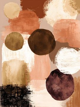 Circle game in Earth tones