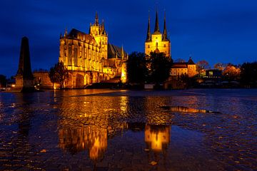 Erfurt Cathedral in Thuringia by Roland Brack