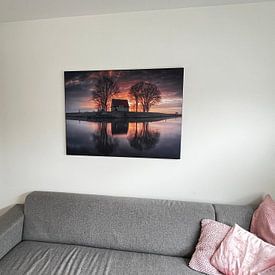 Klantfoto: Tussen Bomen van Ruud Peters, als artframe