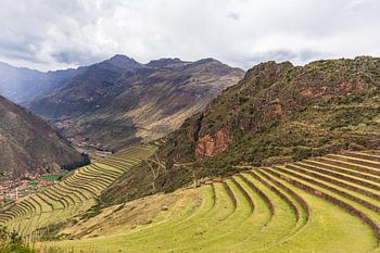 Inca ruins in Pisac, Peru