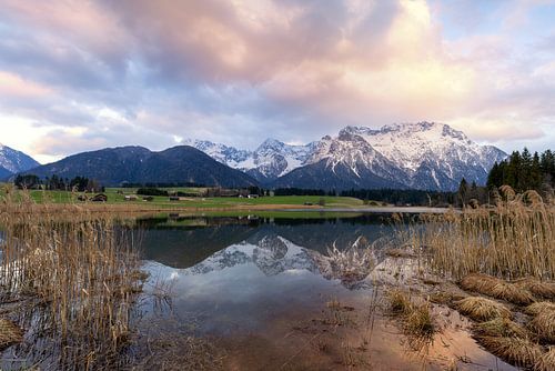 Sunset on the Karwendel Mountains