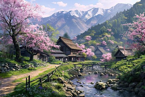 schilderachtig Japans beeld