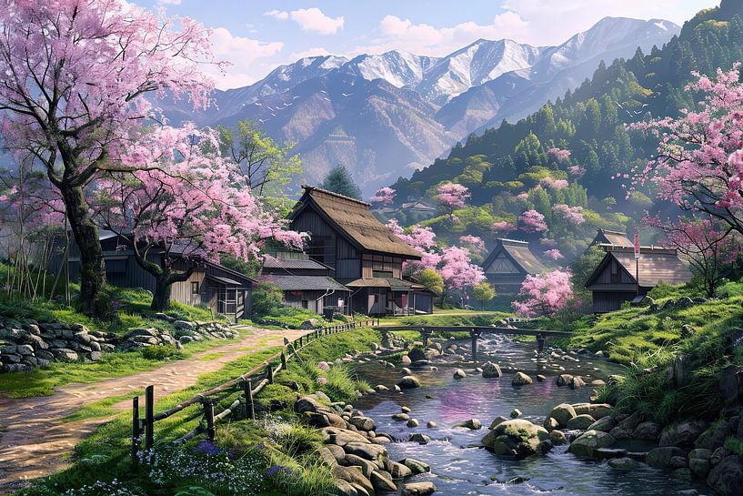 malerische japanische Skulptur von Egon Zitter