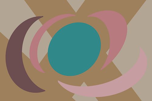 Plans circulaires colorés