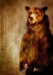 Ours animaux de montagne #bear sur JBJart Justyna Jaszke