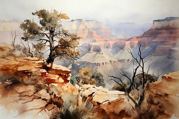 Aquarellen Landschap Grand Canyon