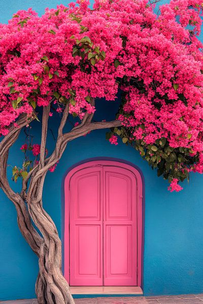 Flowering entrance door by Poster Art Shop