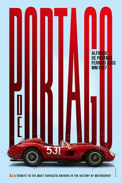 Alfonso de Portago Tribute, Ferrari 335S von Theodor Decker