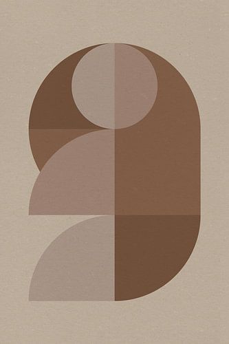 Abstract geometrisch minimalistisch kunstwerk. Vectorillustratie gemaakt 