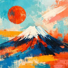 Vuur boven de berg van ButterflyPix