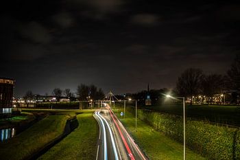 markiezaatsweg in bergen op zoom in de avond