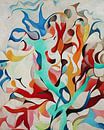 Abstract sea of flowers by Jan Keteleer (JanKé): A Journey Beyond the Canvas thumbnail