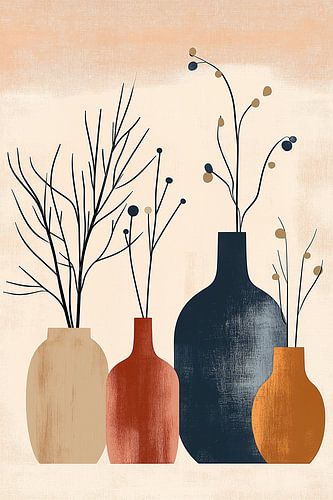 Vazencompositie in Aardetinten no.5