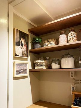 Kundenfoto: Frau an einer Wäscheleine in den Dünen, Anton Mauve