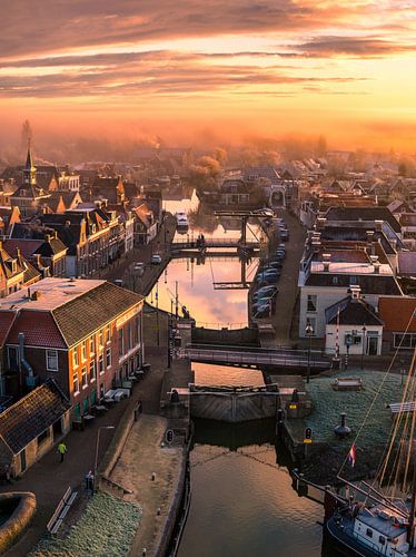 Makkum bij Zonsopkomst