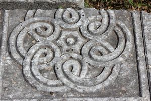 Ornament im Stein- Philippi / Φίλιπποι (Daton) - Griechenland