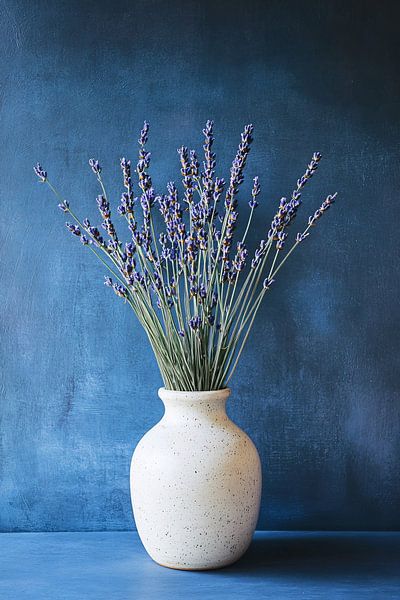 Lavender in minimalist vase by Imperial Art House