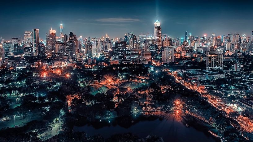 Bangkok la nuit par Manjik Pictures