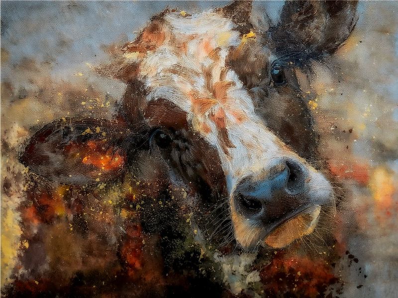 Cow head by Marjolein Deelen