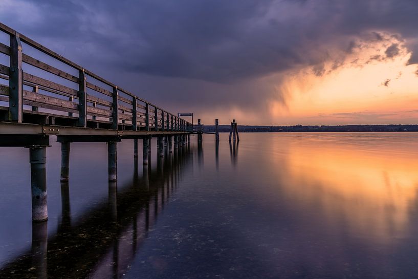 Sunset at the Ammersee by Achim Thomae Photography