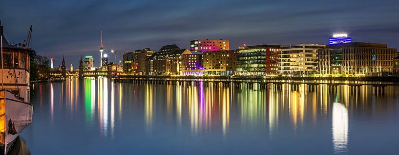 Berlin Mediaspree Panorama von Frank Herrmann