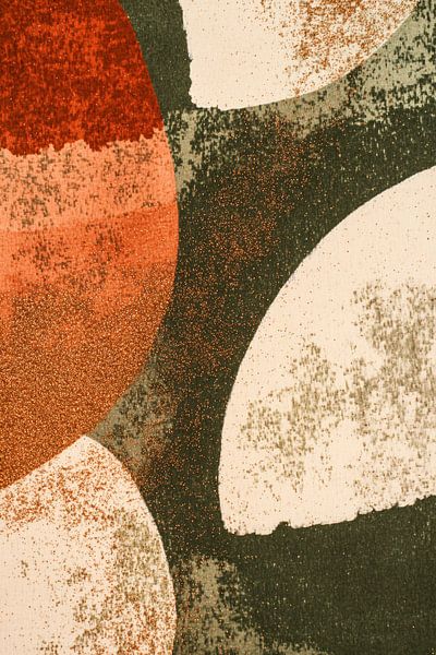 Abstract shapes with warm tones by Imperial Art House