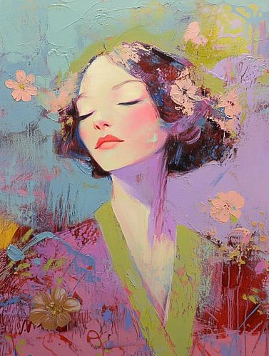 Woman with Flowers | Dreamy Woman by Zen and More