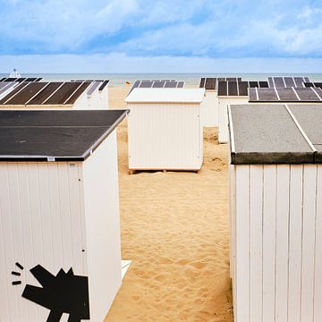 strandhuisjes oostende, belgische kust van Joost Duppen