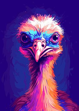 Wilde Natuur Dieren WPAP Kleurstijl van Qreative