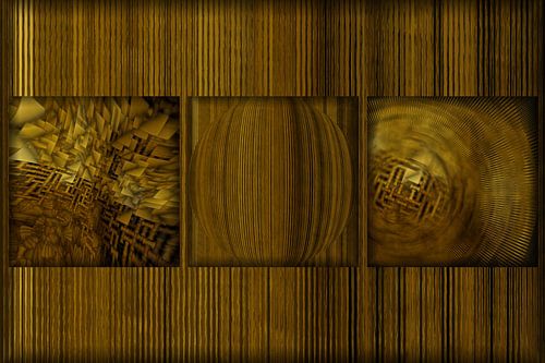 Triptyque doré
