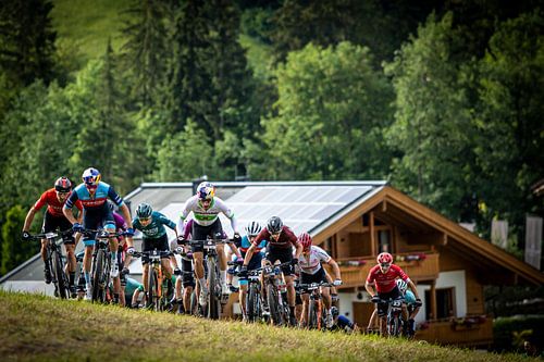 Mountainbike cross country start shorttrack race