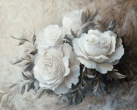 Modern Rococo Roses by ARTEO Paintings