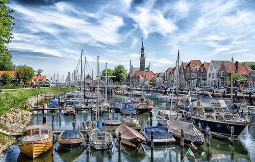 Veere, a historic town on Walcheren, Zeeland