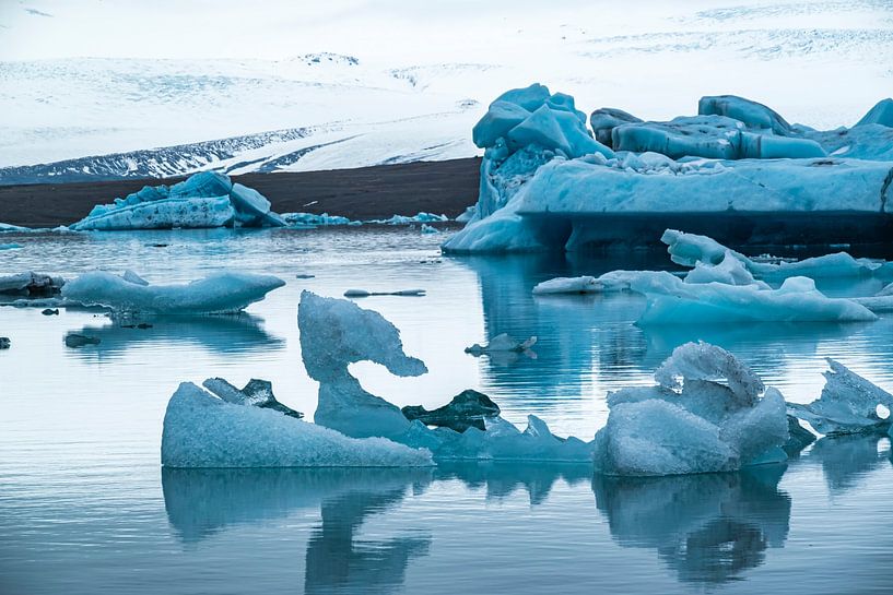 Eisberge in der Jökulsarlon-Gletscherlagune Island von ViaMapia