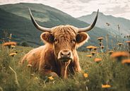Highland cow Scottish cow Cows by Niklas Maximilian thumbnail