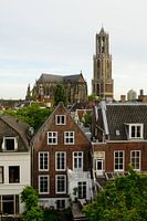 Downtown Utrecht with Dom church and Dom tower