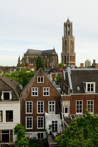 Binnenstad van Utrecht met Domkerk en Domtoren