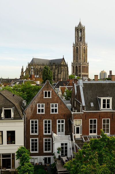 Centre-ville d'Utrecht avec l'église Dom et la tour Dom par Merijn van der Vliet