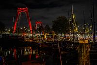 Willemsbrug Rotterdam by night