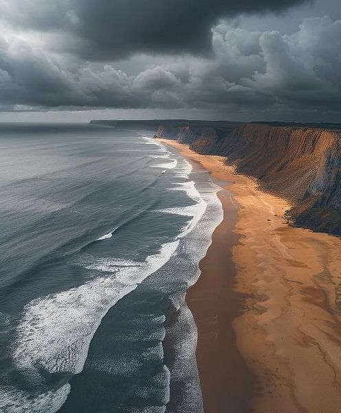 Atlantische Küstenpracht von fernlichtsicht