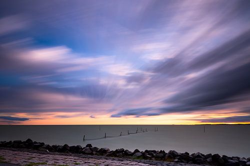 Long exposure boven het IJsselmeer