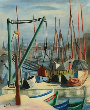 Moïse Kisling - De haven van Marseille (1930) van Peter Balan