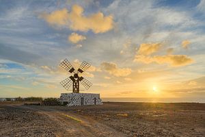 Windmühle in Puerto Lajas auf Fuerteventura