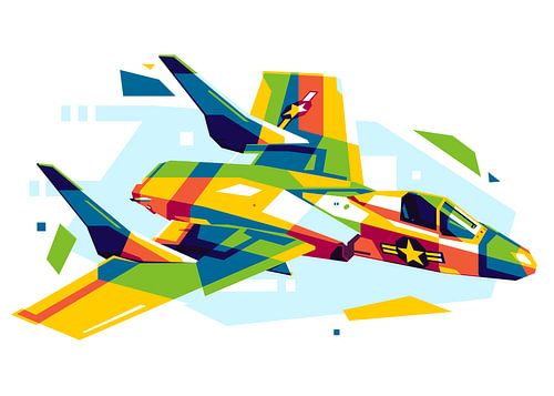 F7U Cutlass dans le style WPAP