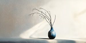 Minimalismus in tiefem Blau